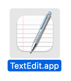 text edit app icon
